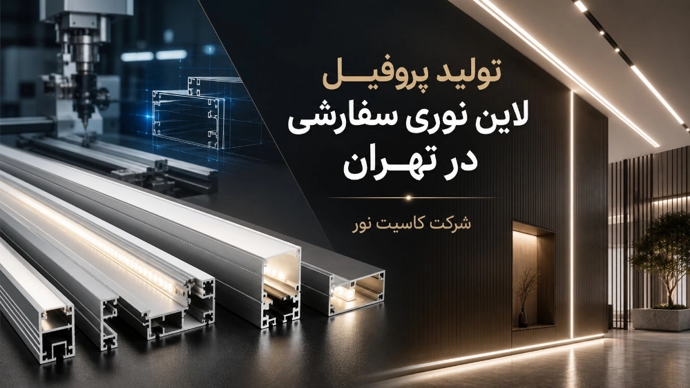 تولید و سفارش عمده پروفیل لاین نوری سفارشی در تهران