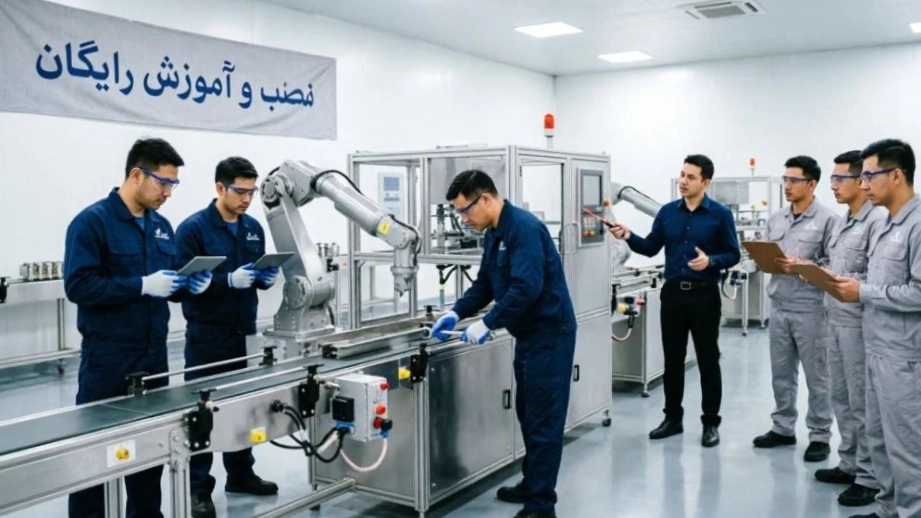 خرید خط بسته‌بندی با نصب و آموزش رایگان در مشهد ماهان صنعت