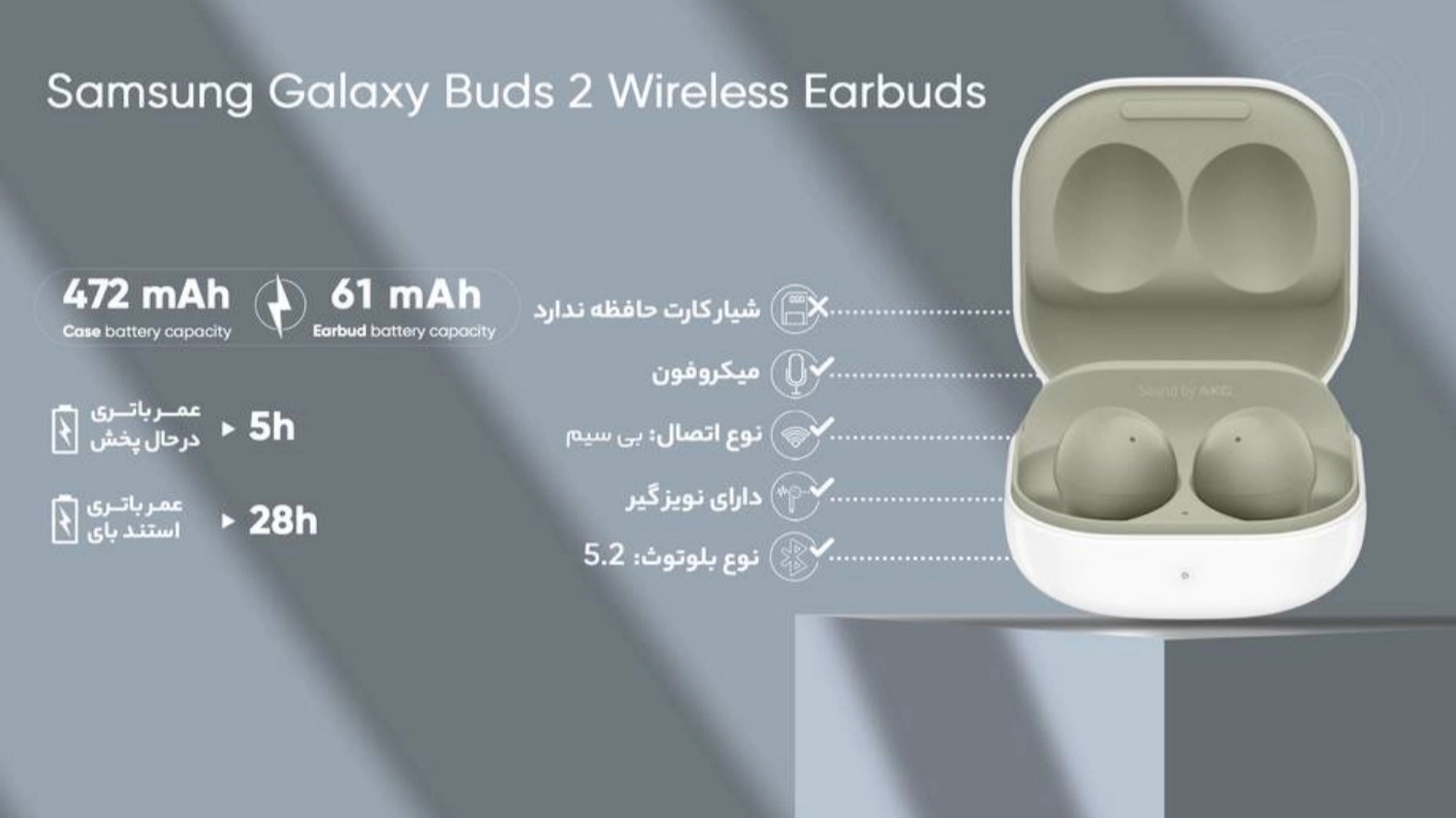 هدفون بی سیم سامسونگ مدل Galaxy Buds 2