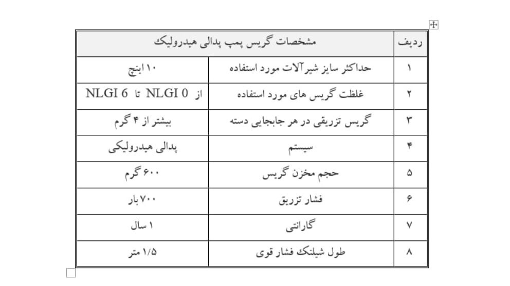 گریس پمپ پدالی هیدرولیکی