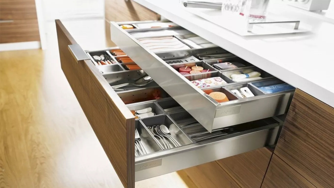 ریل تاندوم باکس بهترین انتخاب برای کابینت آشپزخانه