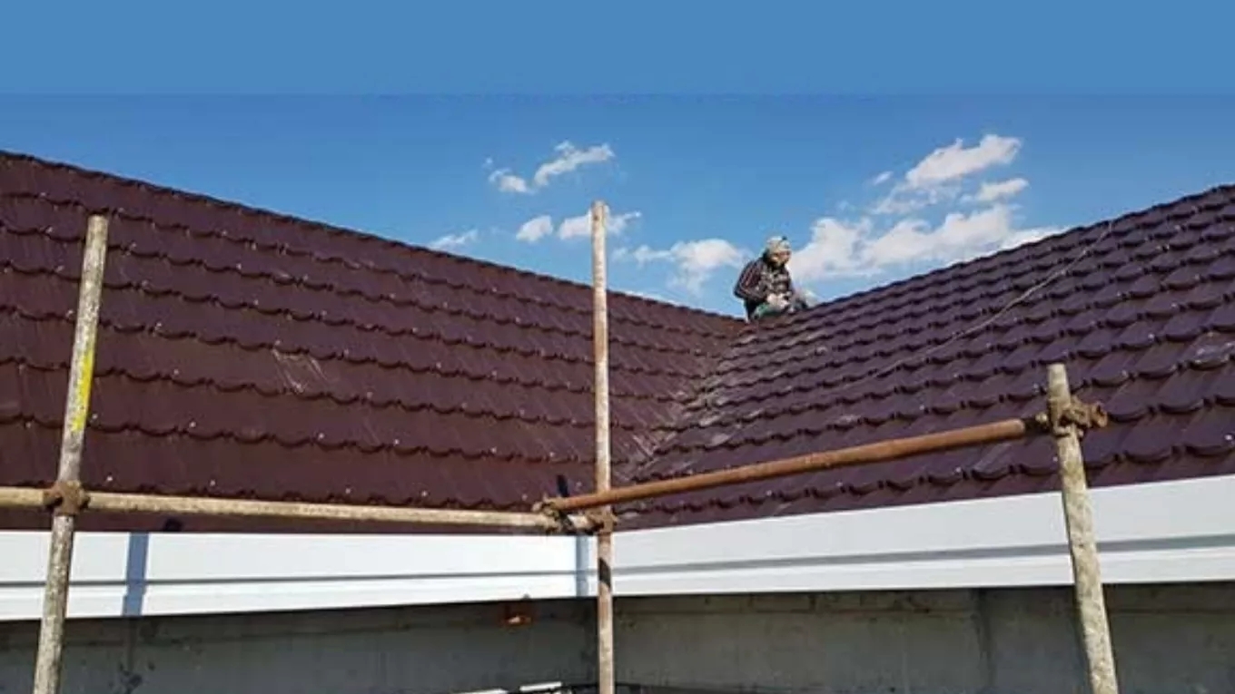 نحوه‌ی اجرای سقف شیب دار