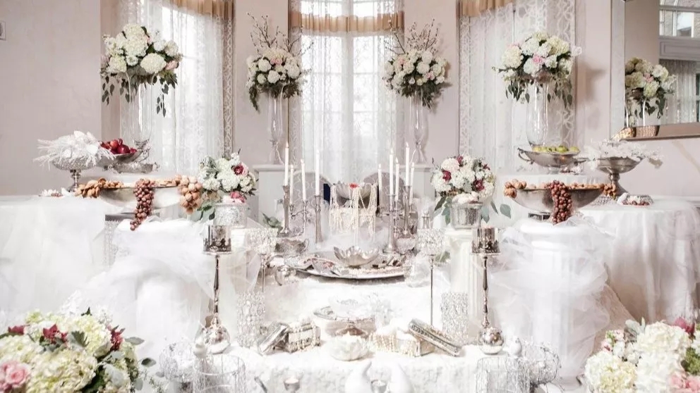 چیدمان سفره عقد ایرانی