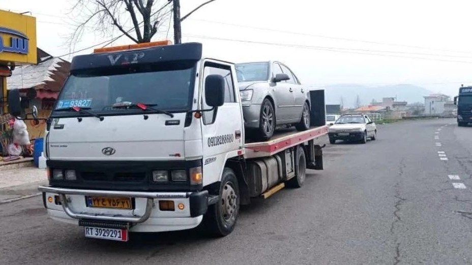 امداد خودرو آزادراه رشت قزوین خودروبر رضا در منجیل