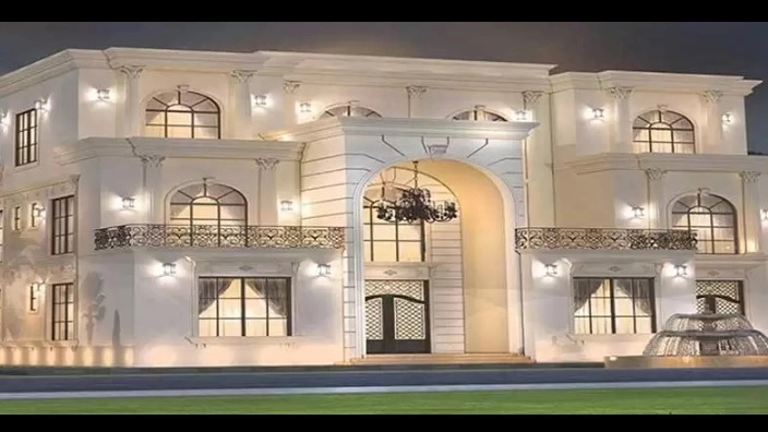 اجرای نمای ساختمان رومی باربیکیو نرده صراحی رهام نما در خرم آباد لرستان