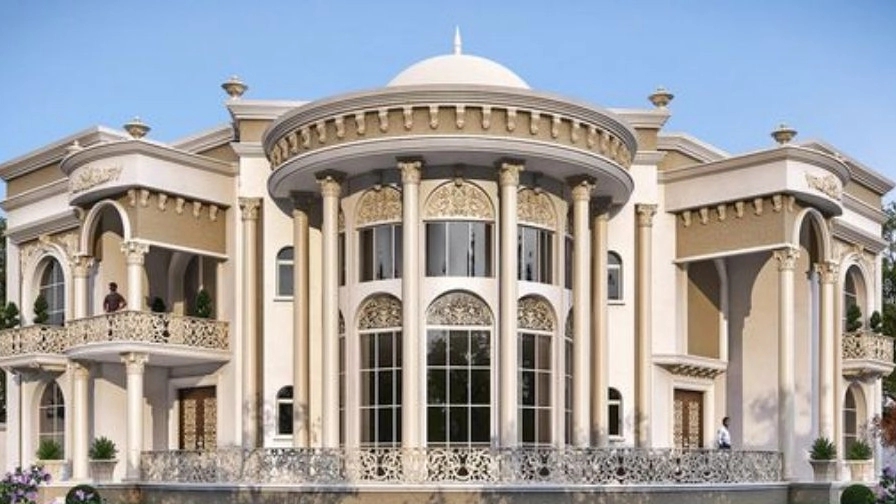 اجرای نماکاری ساختمان باقری در یزد