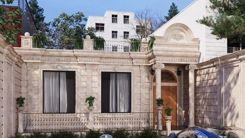 دکوراسیون تقی زاده، طراحی داخلی نمای مدرن آجری در خوی آذربایجان غربی
