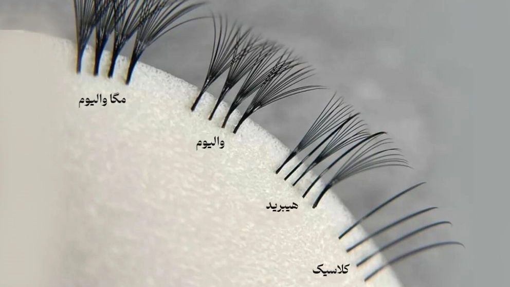 انواع اکستنشن مژه