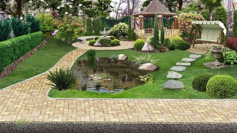 اصول محوطه سازی باغ