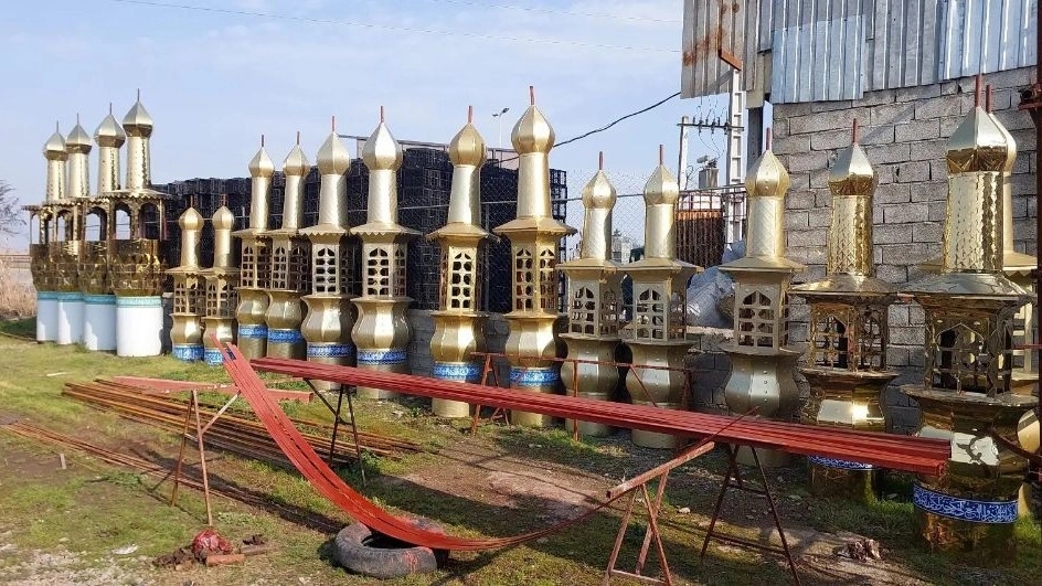 گنبد و گلدسته سازی صاحب الزمان، اجرا و ساخت گنبد فلزی گلدسته و شبستان در بابل