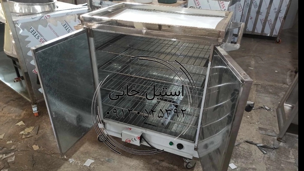 ترولی گرم خانه دار استیل