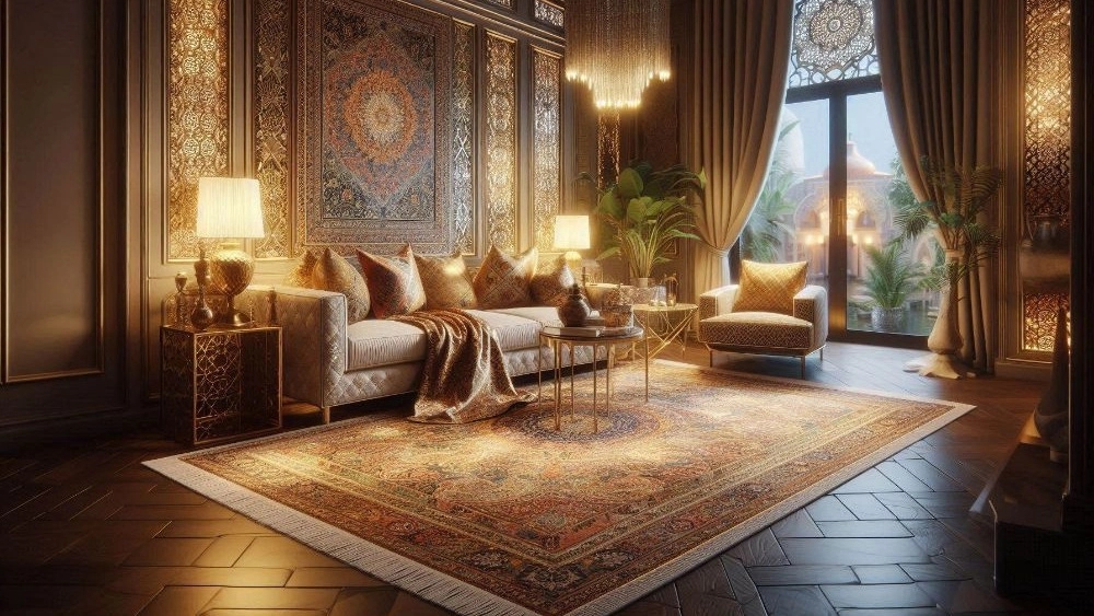 فروش قالیچه دو رو ابریشمی در فروشگاه آریل
