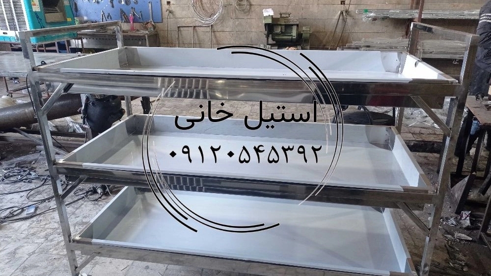 ترولی حمل غذا استیل . ترولی غذا استیل