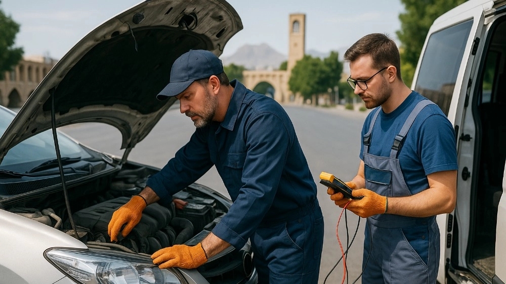 میکانیک و برقکار سیار خودرو در بزرگمهر اصفهان