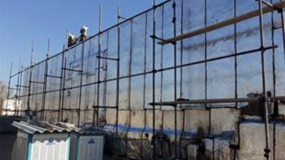 داربست و ایزوگام توکل، قیرگونی  ایزوگام  نصب داربست در خشکبیجار