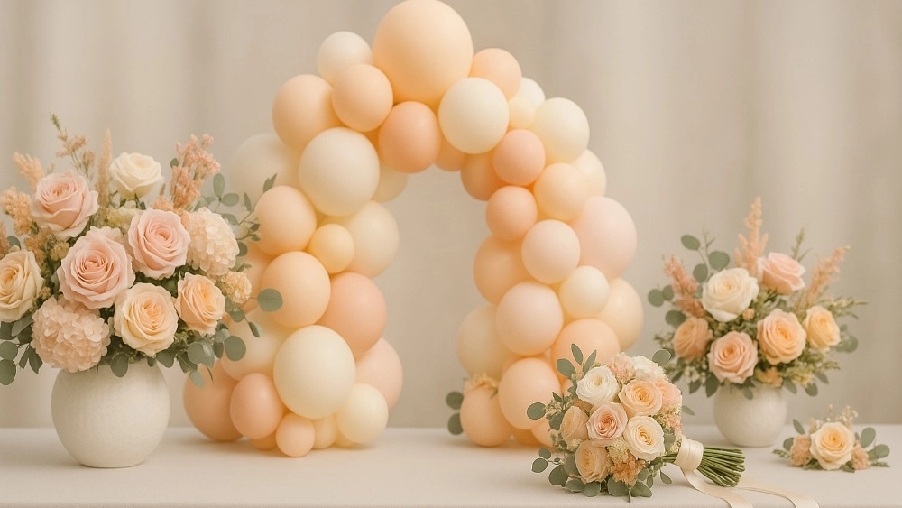 گل آرایی و بادکنک آرایی حرفه‌ای مجالس در اصفهان با گلچی