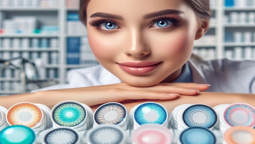 فروش لنز طبی رنگی در مشهد