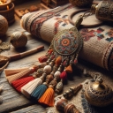 صنایع دستی بختیاری، آموزش ساخت آویز منگوله سنتی  مکرومه بافی در اصفهان