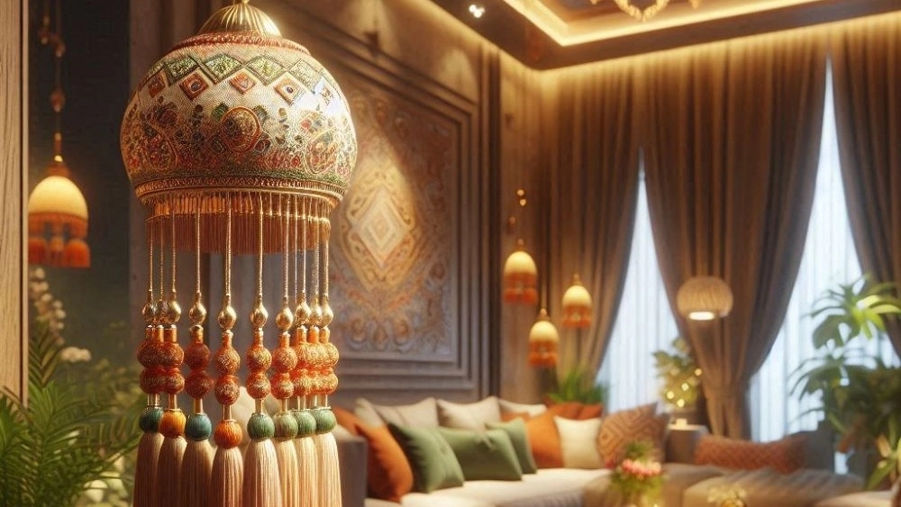 صنایع دستی بختیاری، آموزش ساخت آویز منگوله سنتی  مکرومه بافی در اصفهان
