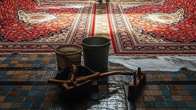 رفع لکه‌های سخت از فرش و مبل با قالیشویی مشهدالرضا در تالش و آستارا