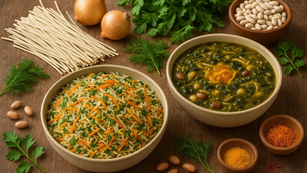 کارگاه رزق حلال، تولید فروش رشته آشی و پلویی در دامغان سمنان