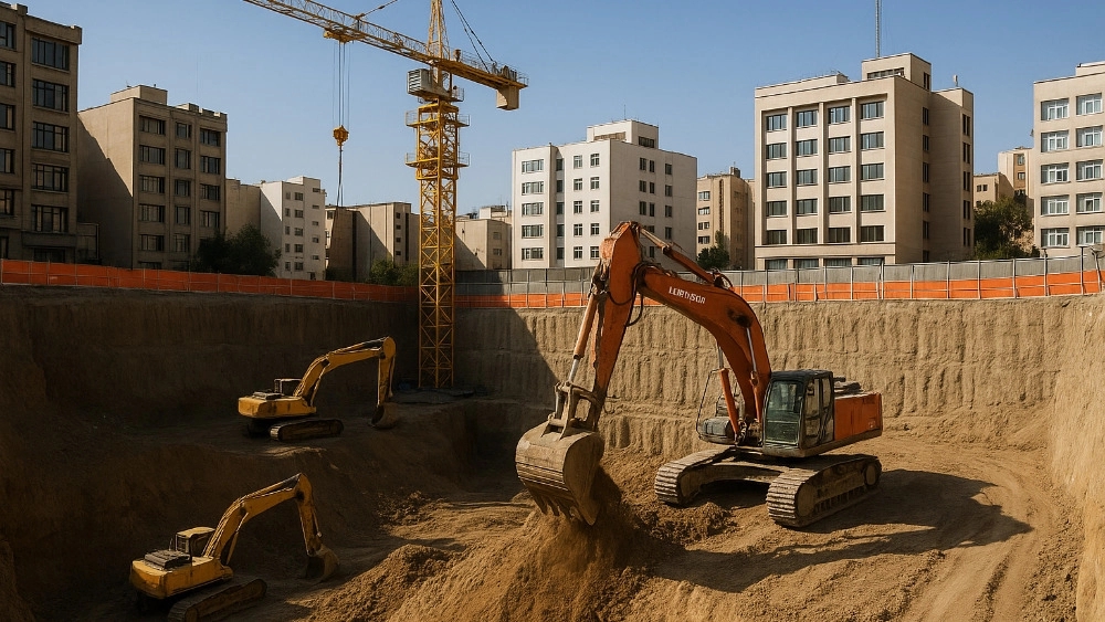 اجرای گودبرداری در تهران