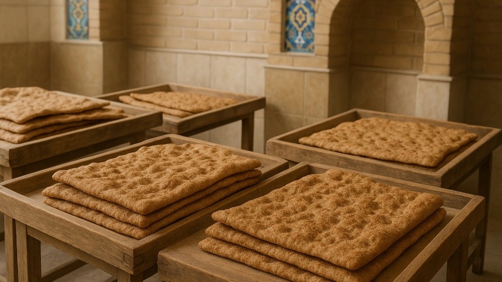 بهترین مرکز تولید نان سبوس‌دار سنتی در اصفهان  نان بیدک با خواص عالی