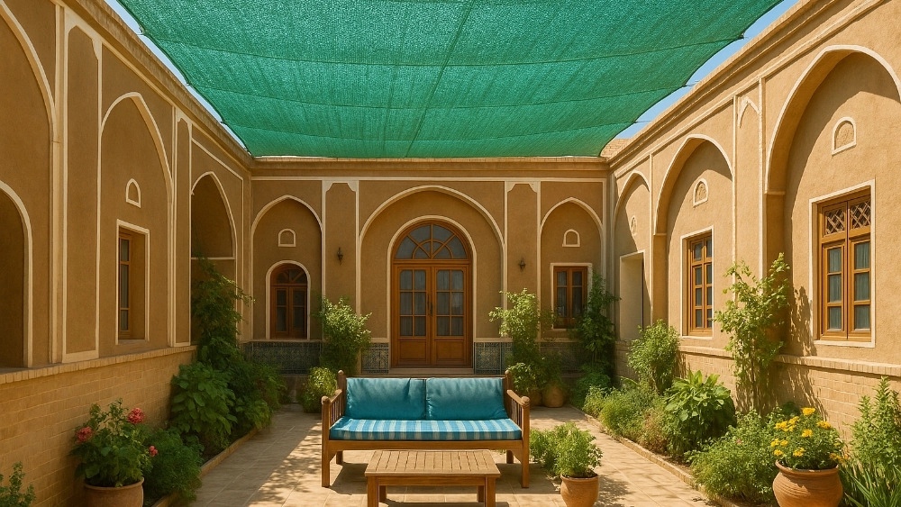 کاربردهای سایبان توری سبز در خانه و ویلاهای یزد