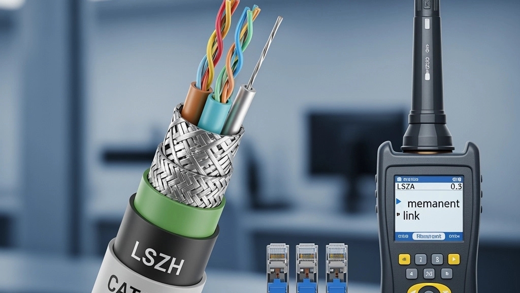 فروش عمده کابل شبکه cat6 sftp lszh + تست پرمننت