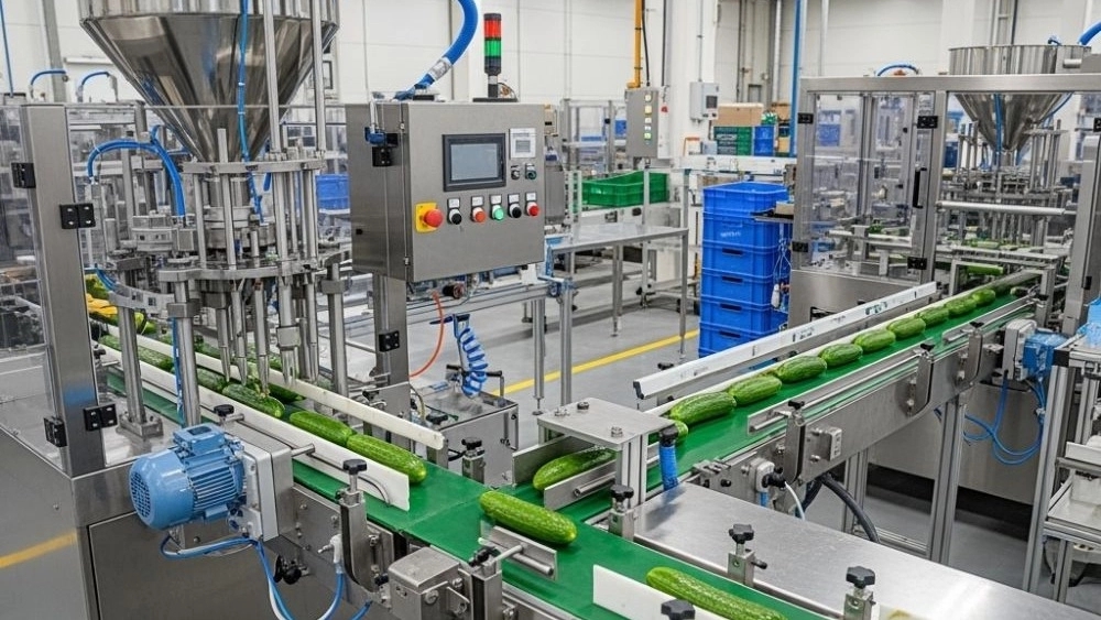 تولید دستگاه پرکن خیار آدان صنعت شیراز