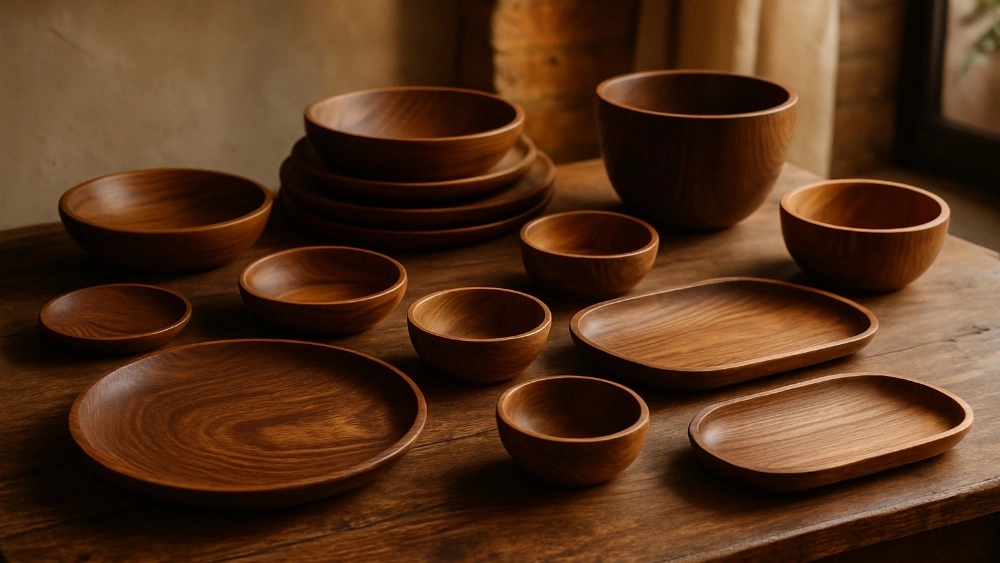 خرید ظروف چوبی از گالری آنتیک در تهران