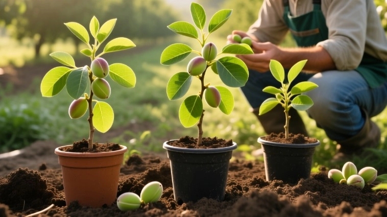 مزایای خرید نهال پسته اصلاح‌شده از نهالستان آران