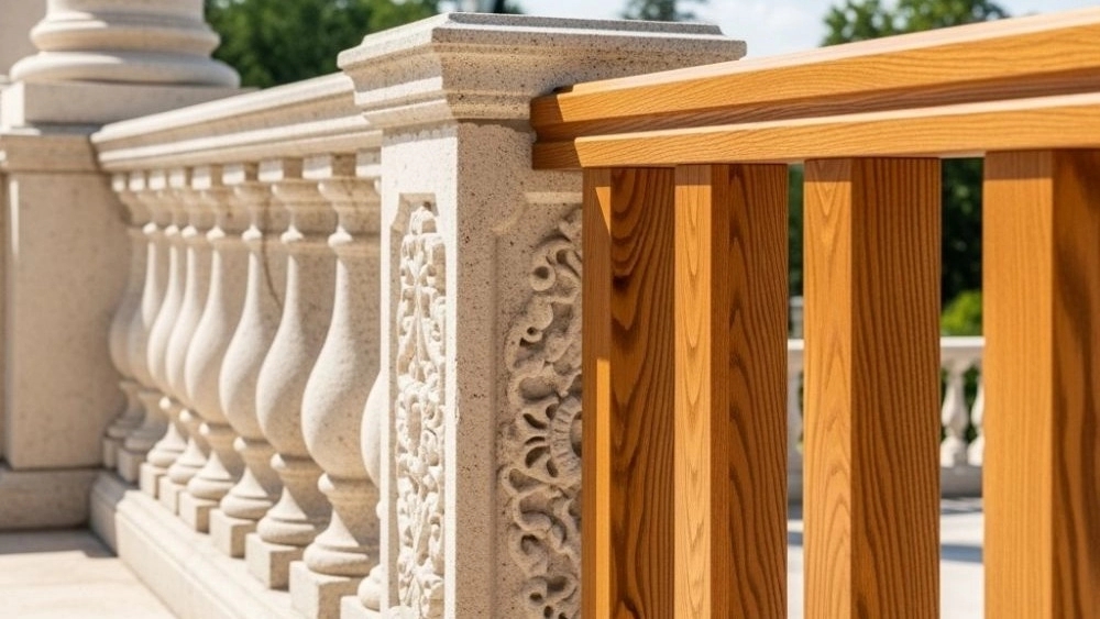 فروش نرده سنگی و نرده چوبی در گنبد کاووس