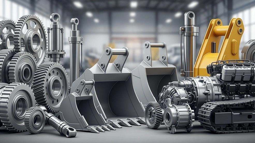 فروش قطعات ماشین آلات راهسازی در تکنوپارت رشت