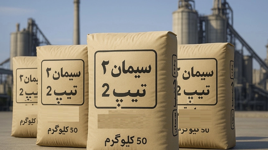 قیمت و خرید سیمان تیپ 2 پاکتی 50 کیلویی نیزار قم
