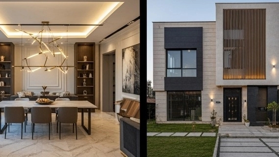 گروه ساختمانی آدینه پالاس، طراحی نما داخلی و خارجی ساختمان در تبریز