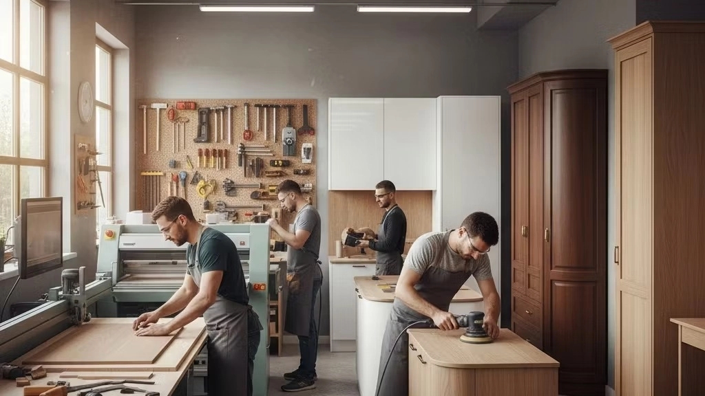 بهترین مرکز تولید کابینت ام دی اف توسط کهور چوب