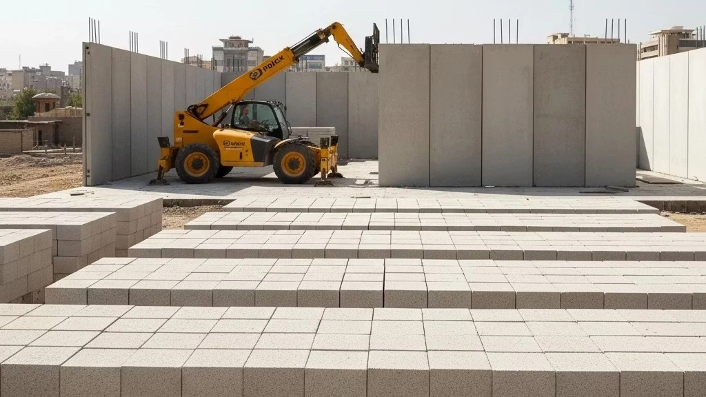 تولید انبوه دیوار پیش ساخته سبک و مقاوم در تهران