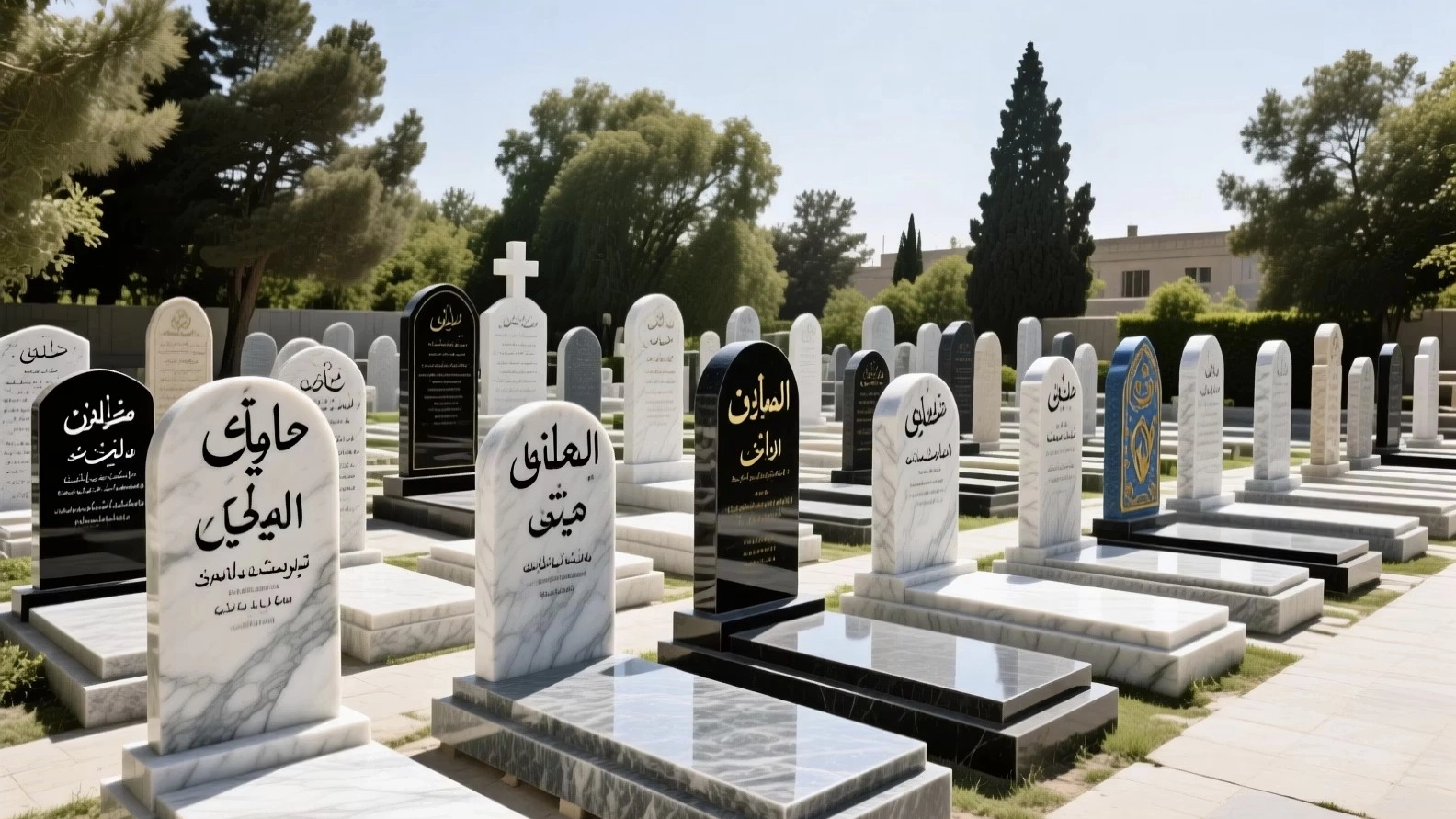 جدیدترین مدل‌های سنگ قبر ایرانی و خارجی با حکاکی در تهران