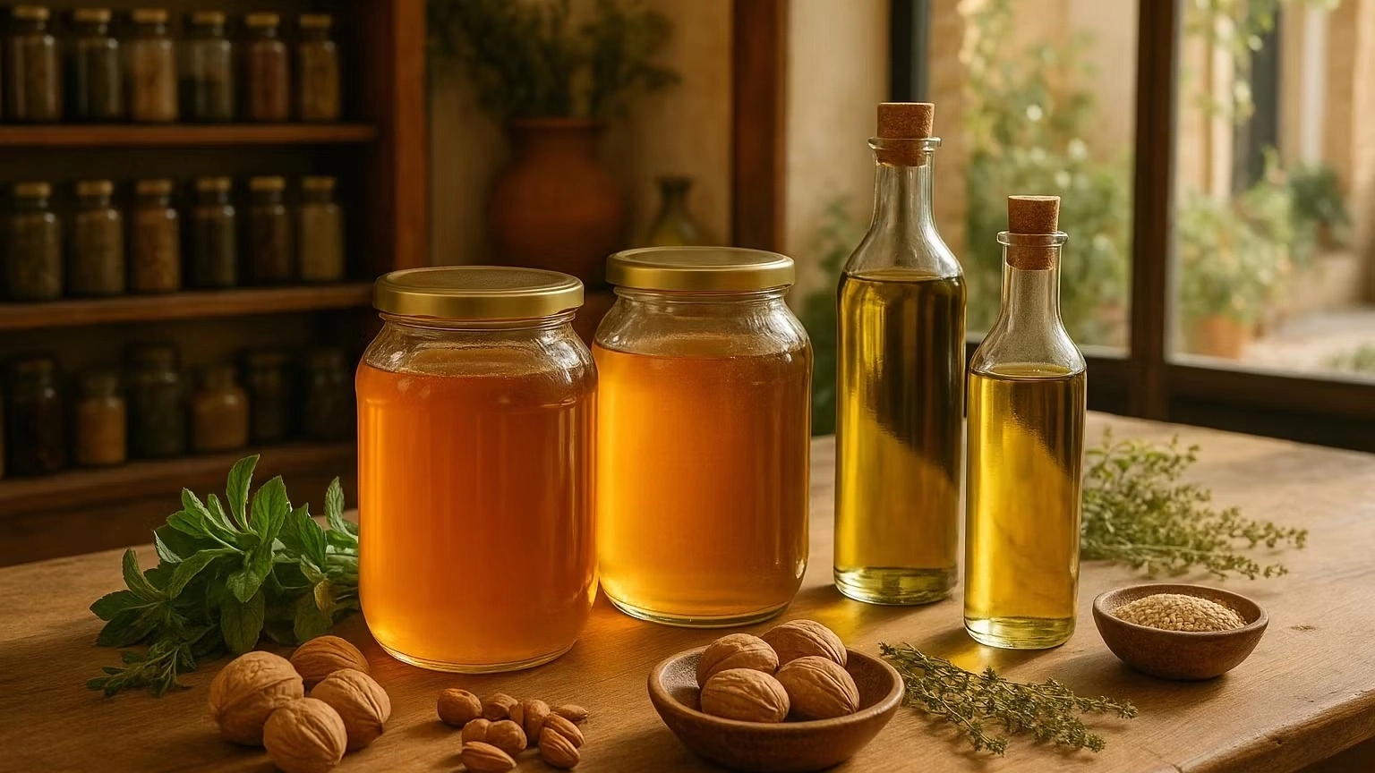 فواید عسل و روغن‌های طبیعی ارگانیک از فروشگاه محمدی