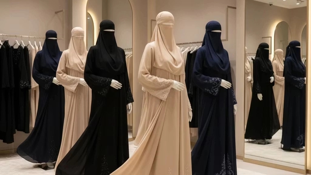 جدیدترین مدل‌ عبا و نقاب زنانه در کردستان با طراحی ایرانی