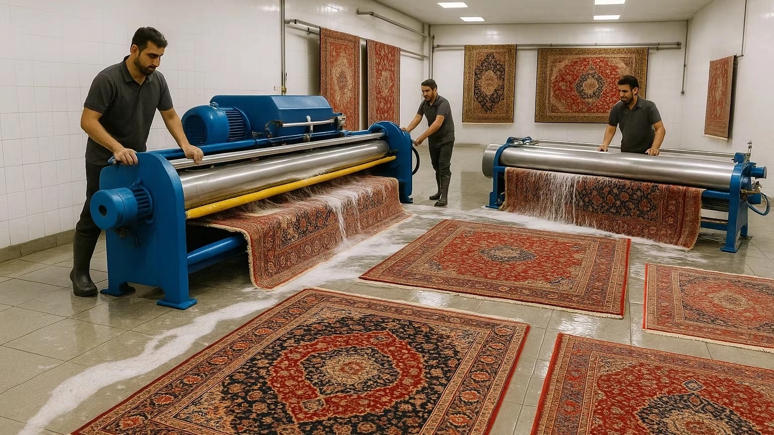 شستشوی تخصصی فرش با قالیشویی در بلوار عدالت شیراز