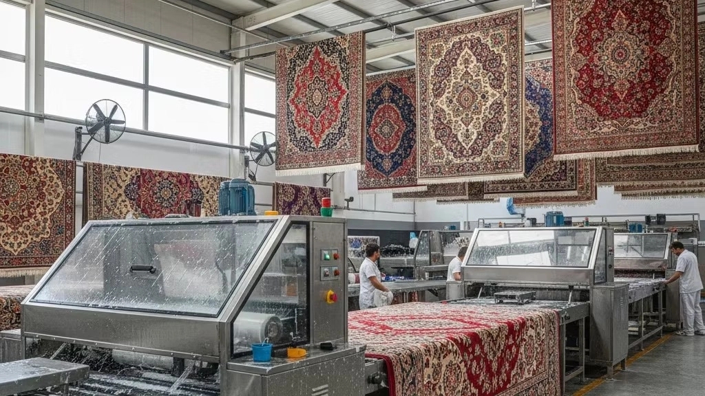 قالیشویی در بلوار سرباز و سفیر جنوبی شیراز با دستگاههای بهروز
