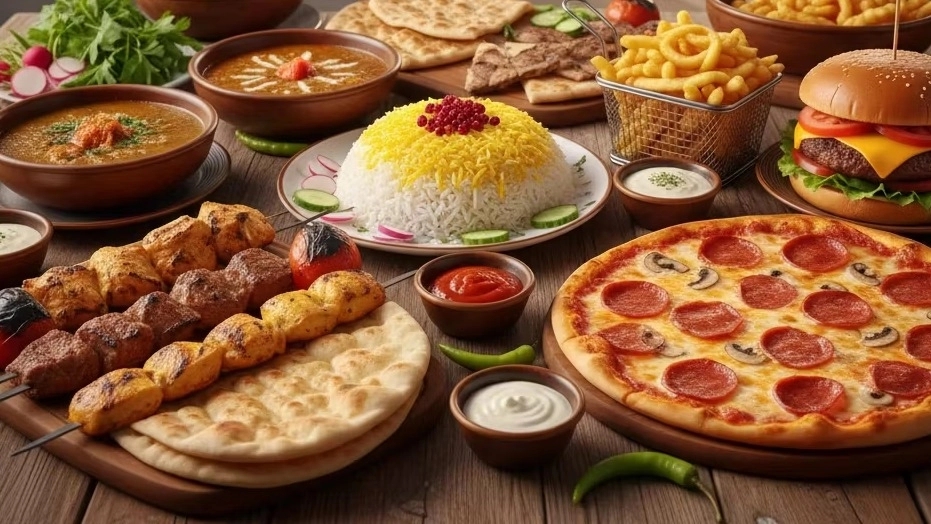 بهترین ترکیب غذای ایرانی و فست فود در  جاده انزلی