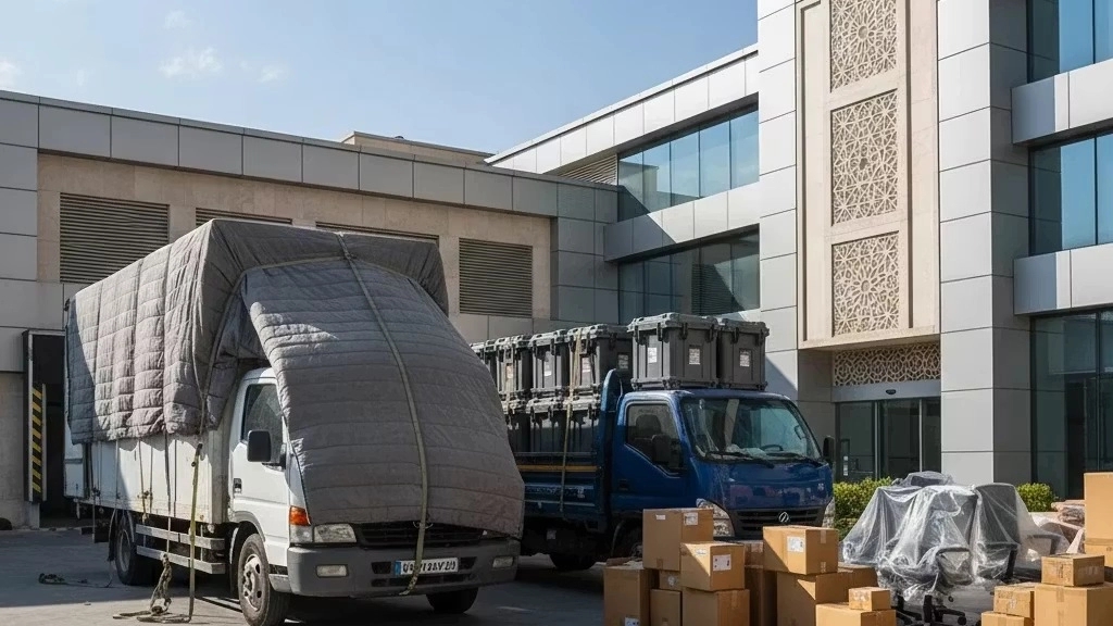 جابجایی وسایل اداری شرکت‌ها و فروشگاه‌ها در اصفهان