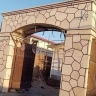 سنگ لاشه جابان، اجرای محوطه سازی کفسازی آبنما و باربیکیو در دماوند تهران