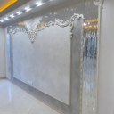 گچ بری مدرن یعقوبی، اجرای پتینه میکروسمنت و نقاشی دیواری در قزوین