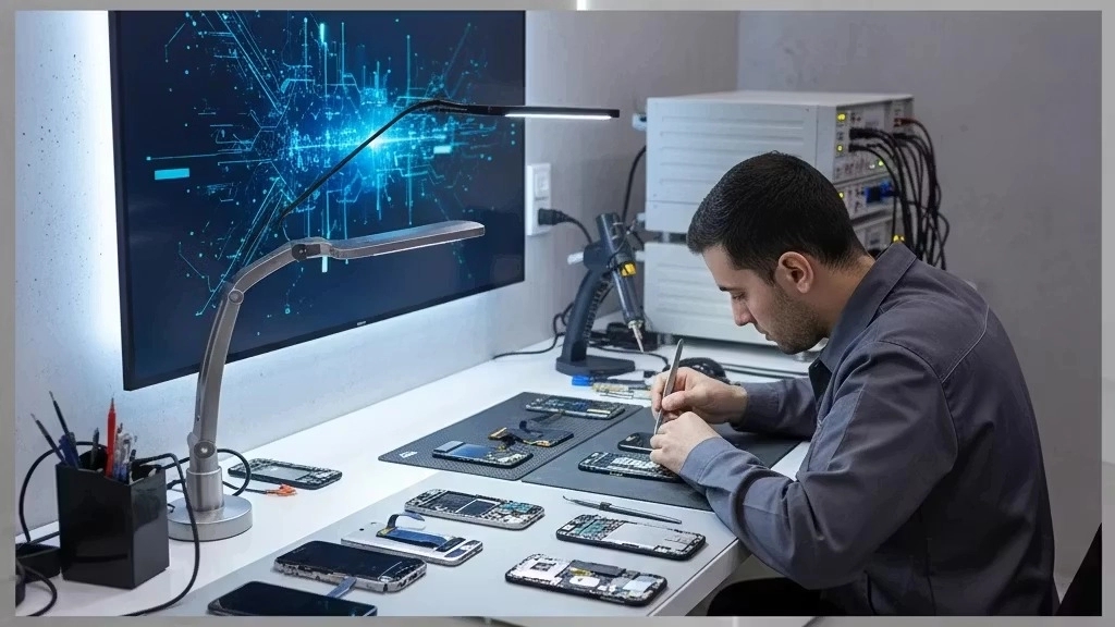 مرکز تعمیر سخت‌افزار و نرم‌افزار موبایل در فردیس