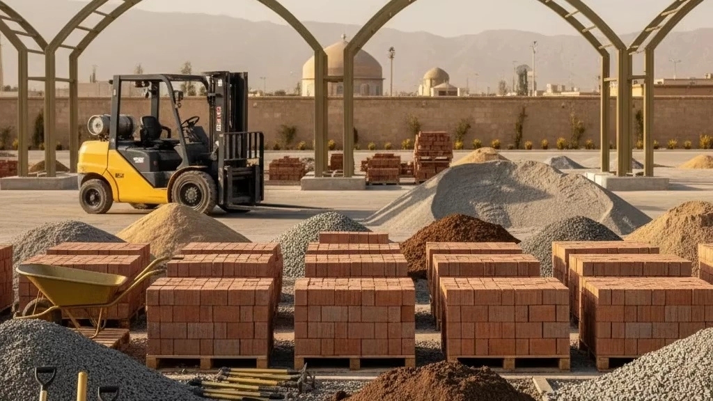 فروش و پخش شن آجر خاک در مصالح رحیمی اصفهان