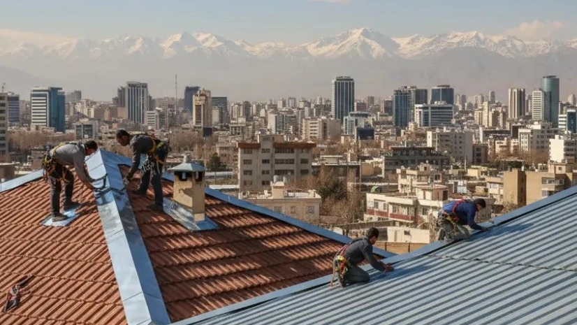 اجرای فلاشینگ سقف شیروانی و سوله در تهران
